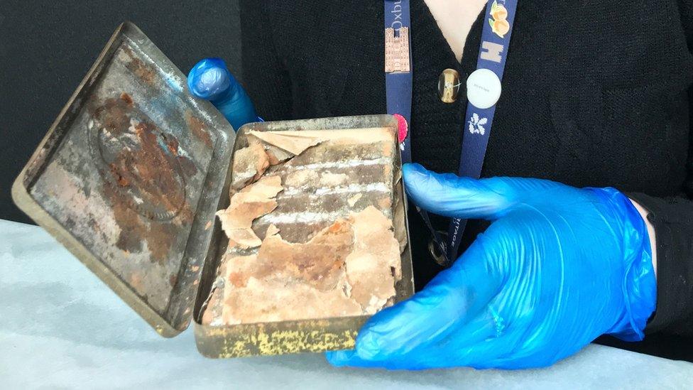 The 121-year-old chocolate bar discovered at Oxburgh Hall