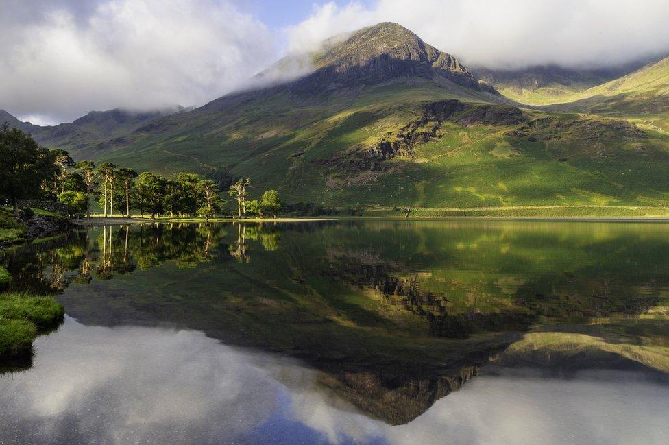 Hill and lake in the Lake District