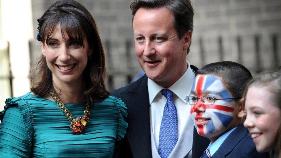 David and Samantha Cameron 2011 Christmas card