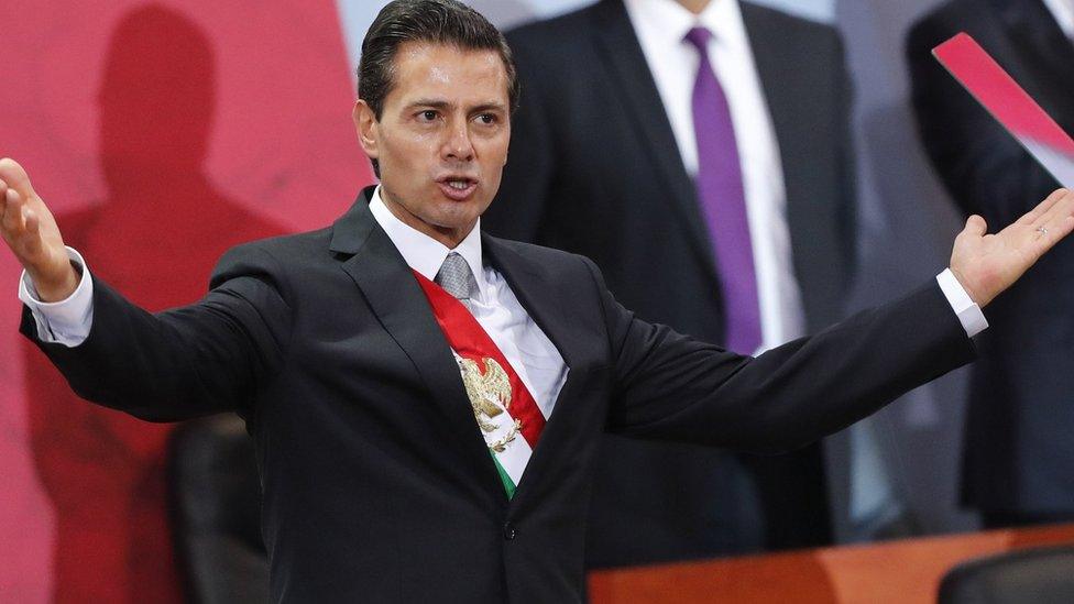 Mexico's Peña Nieto vows to defend 'national dignity' - BBC News