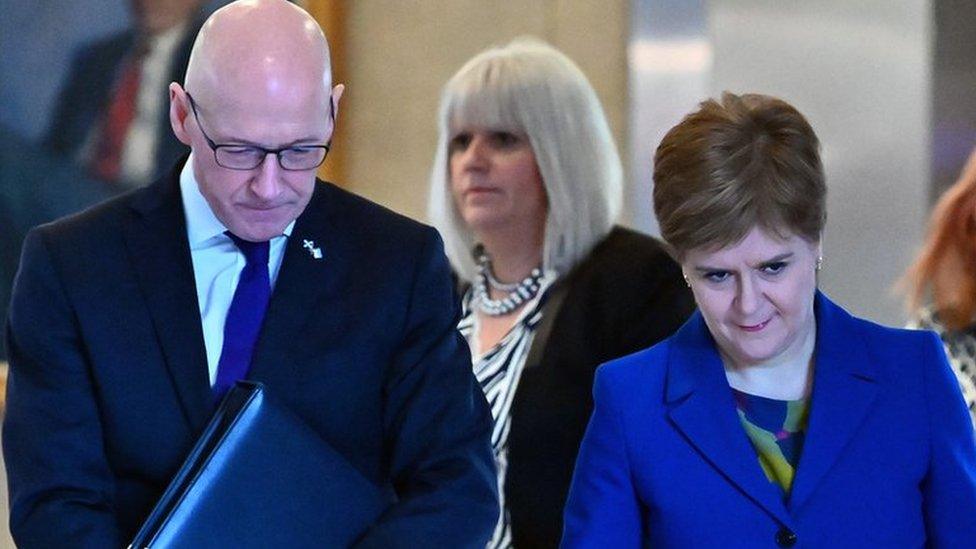 John Swinney and Nicola Sturgeon