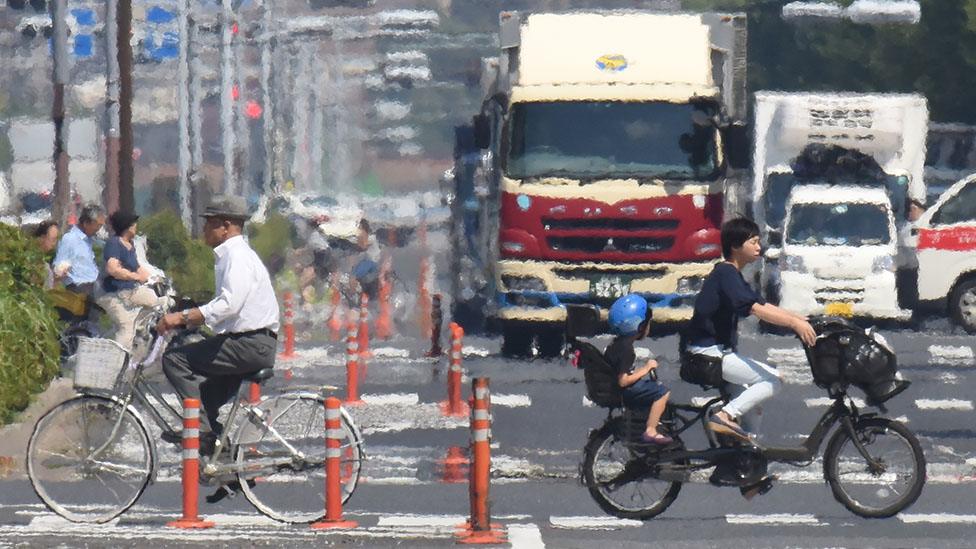 Heat-blocking paint was used ahead of the 2020 Olympic Games in Tokyo