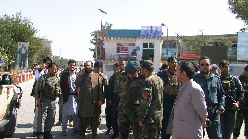 Kunduz governor Asadullah Amarkhil in the centre of Kunduz city, 4 October 2016