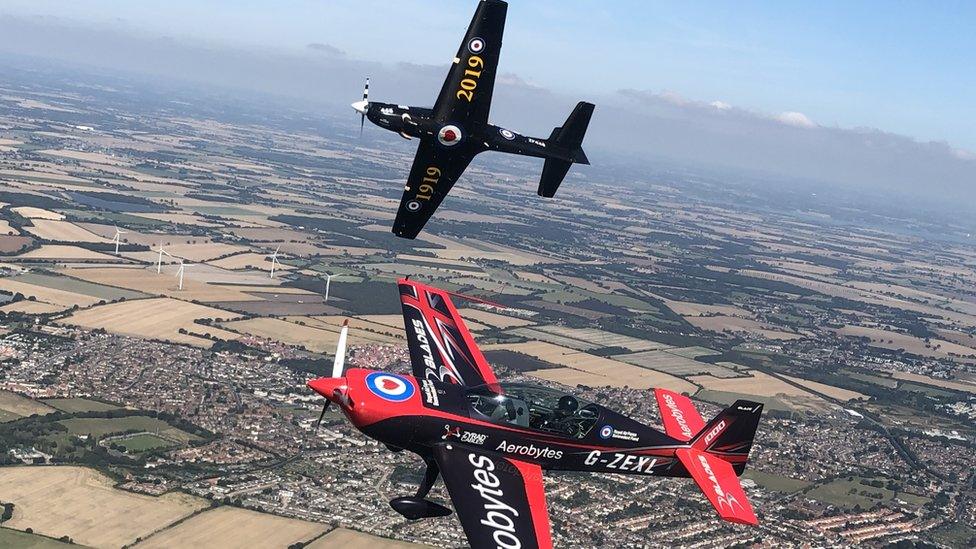 Tucano in flight