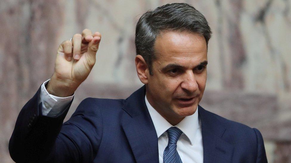 Greek Prime Minister Kyriakos Mitsotakis