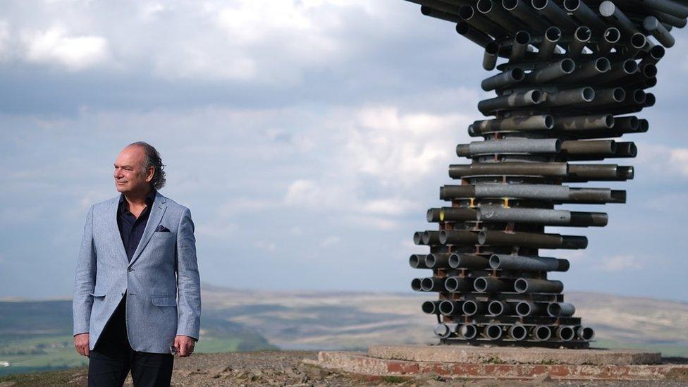 Tony Attard at the Singing Tree landmark