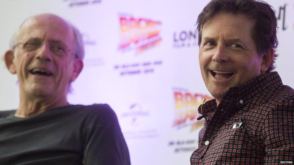 Christopher Lloyd and Michael J Fox