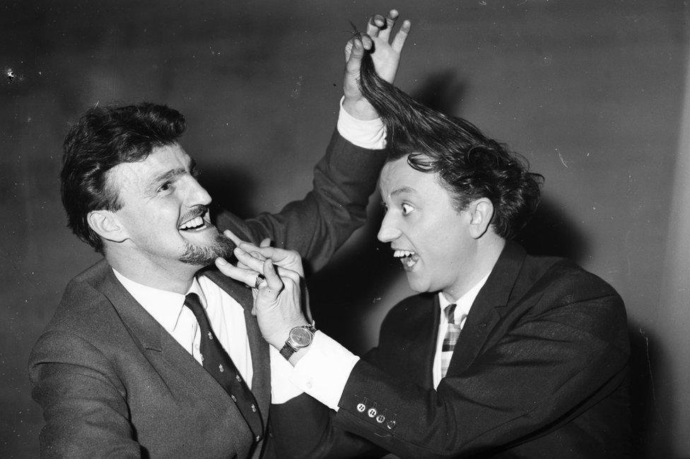 Jimmy Hill (left) and Ken Dodd