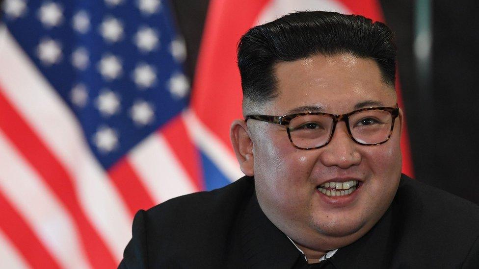 North Korea's leader Kim Jong Un during historic US-North Korea summit, at the Capella Hotel on Sentosa island in Singapore on June 12, 2018.