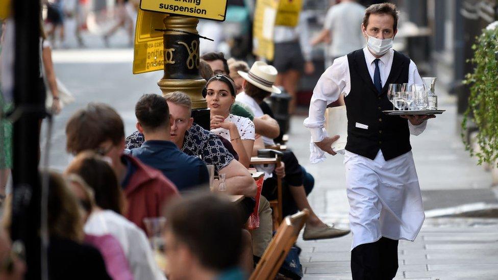 Restaurant and waiter