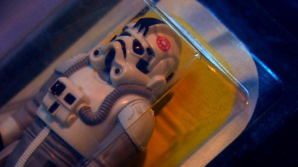 A Star Wars toy