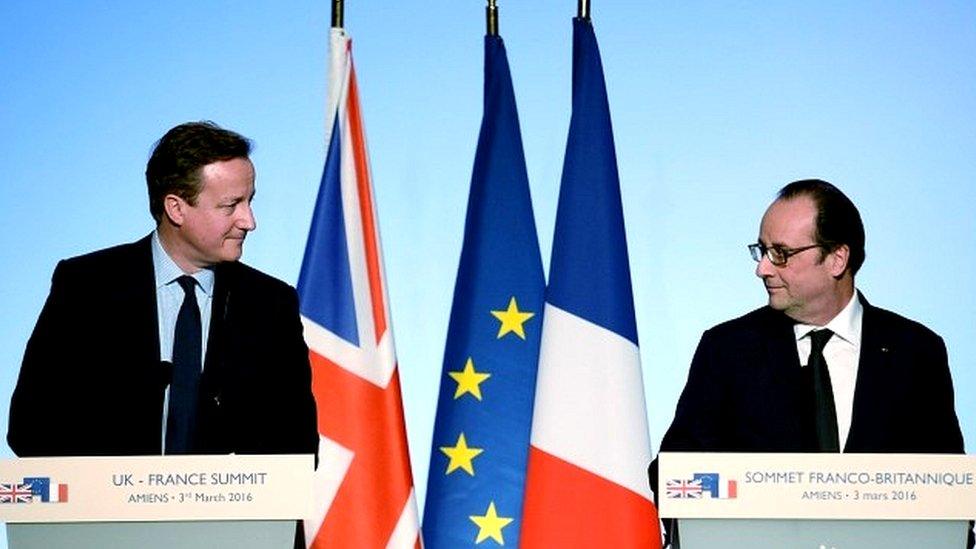 David Cameron and Francois Hollande