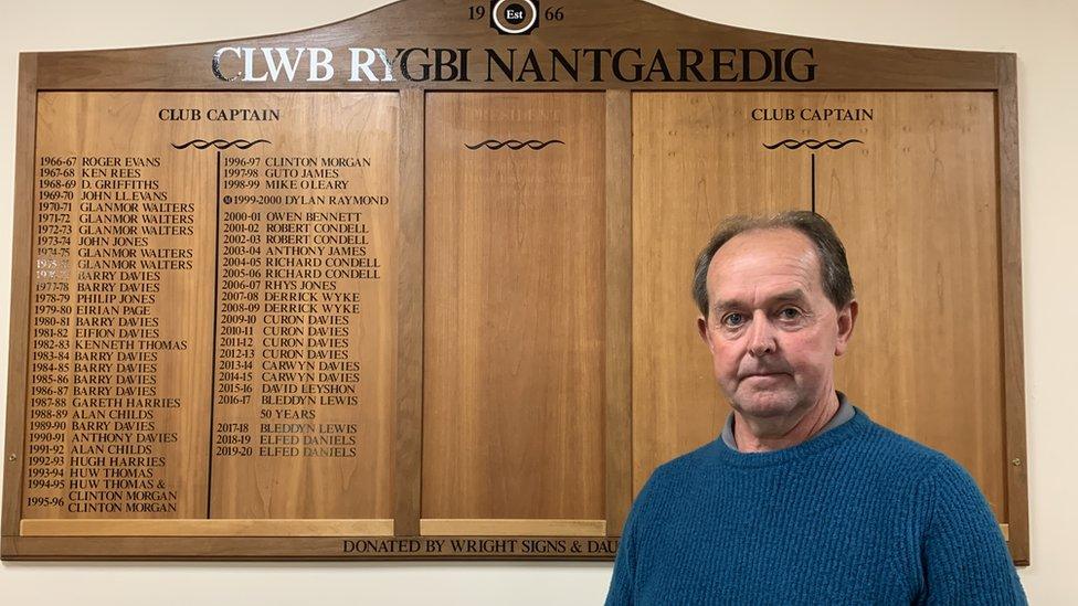 Hugh Harries, Clwb Rygbi Nantgaredig