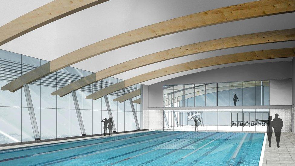 An artist's impression of the new pool