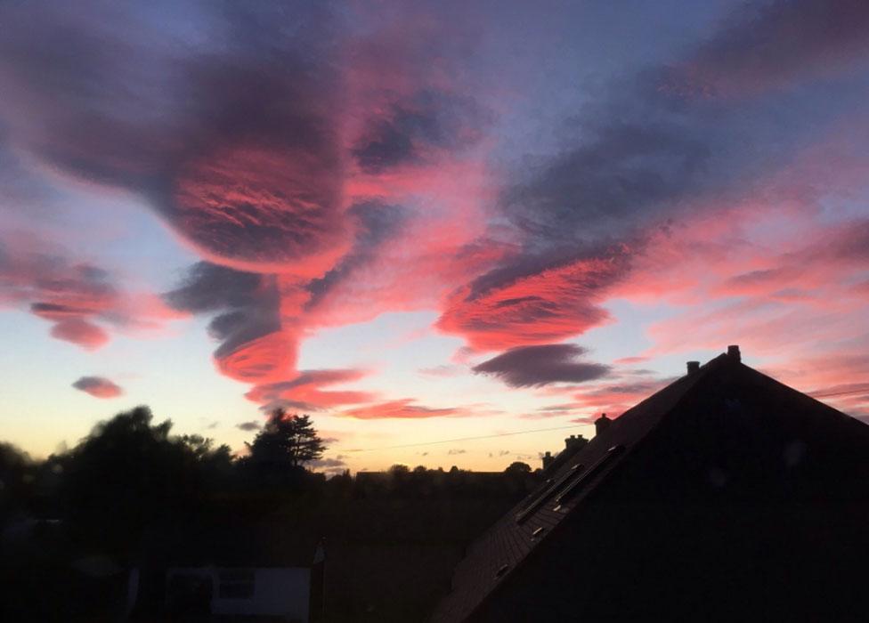 Evening sky seen from Nairn