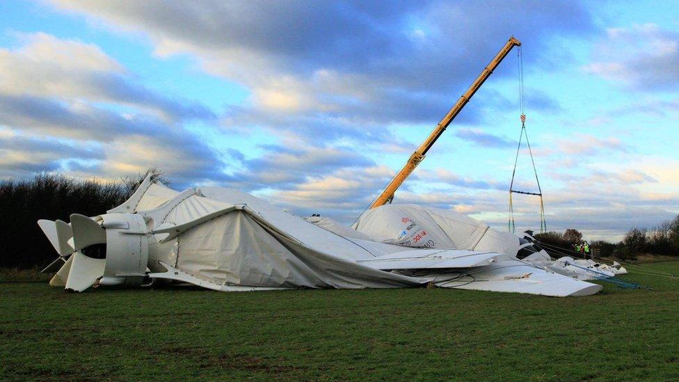 Airlander on the ground