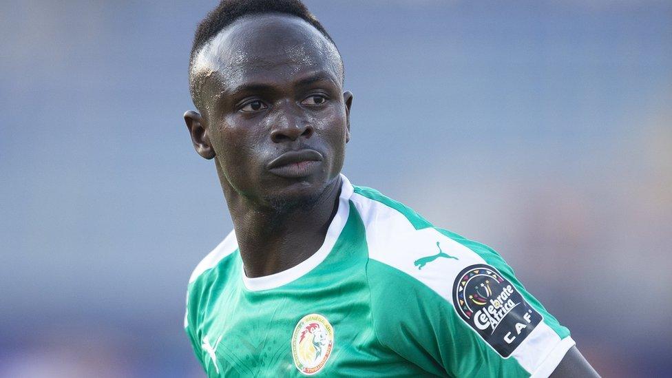 Sadio Mane in action for Senegal