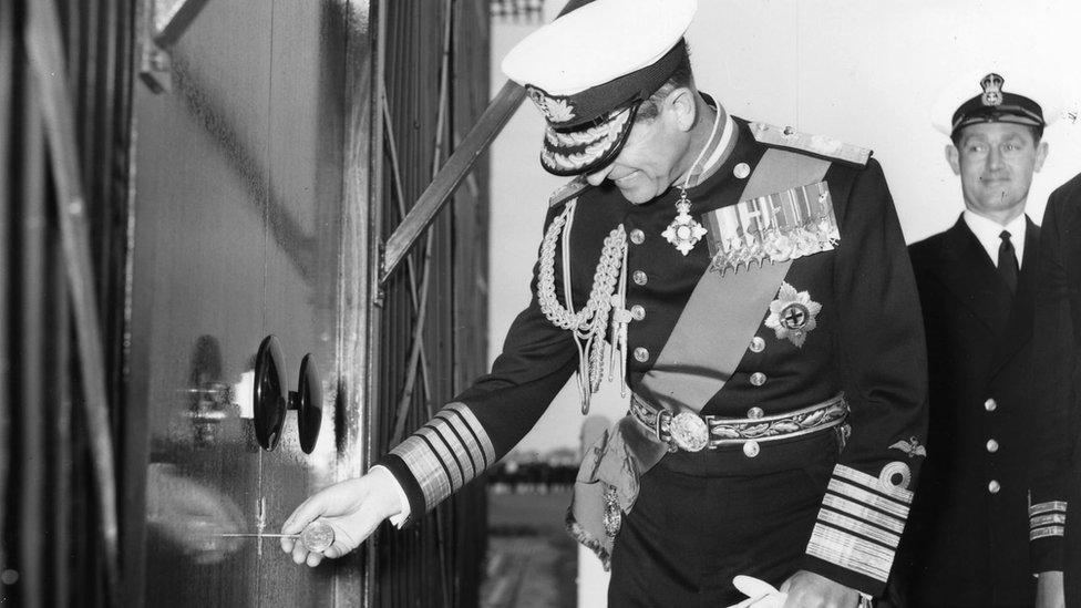 Prince Philip opening the Fleet Air Arm Museum