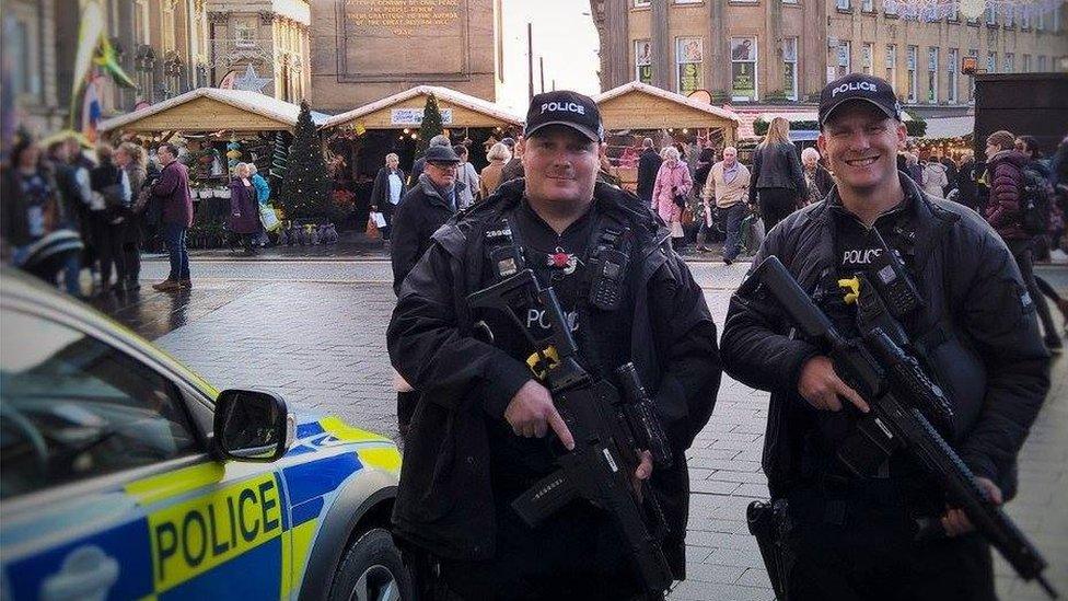 Armed officers