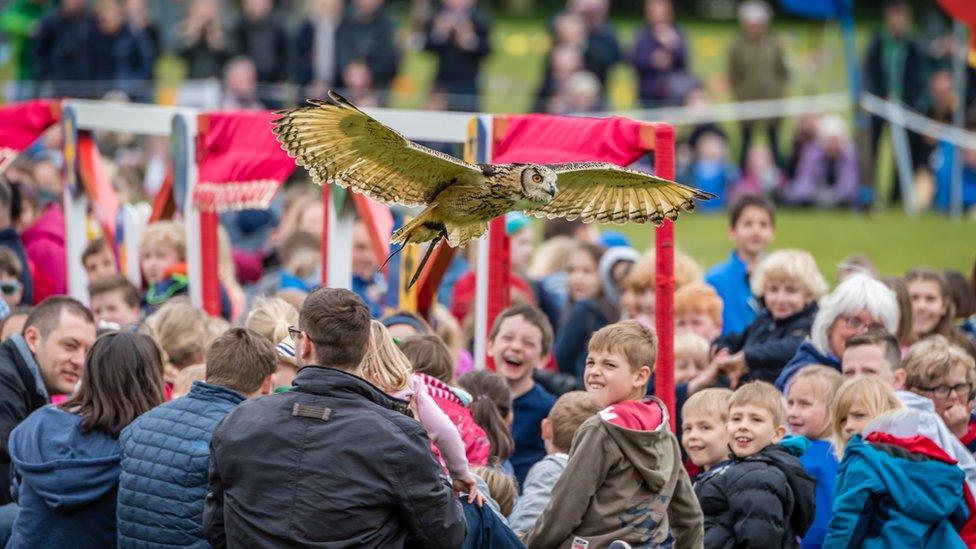 Jousting tournament at Blenheim Palace