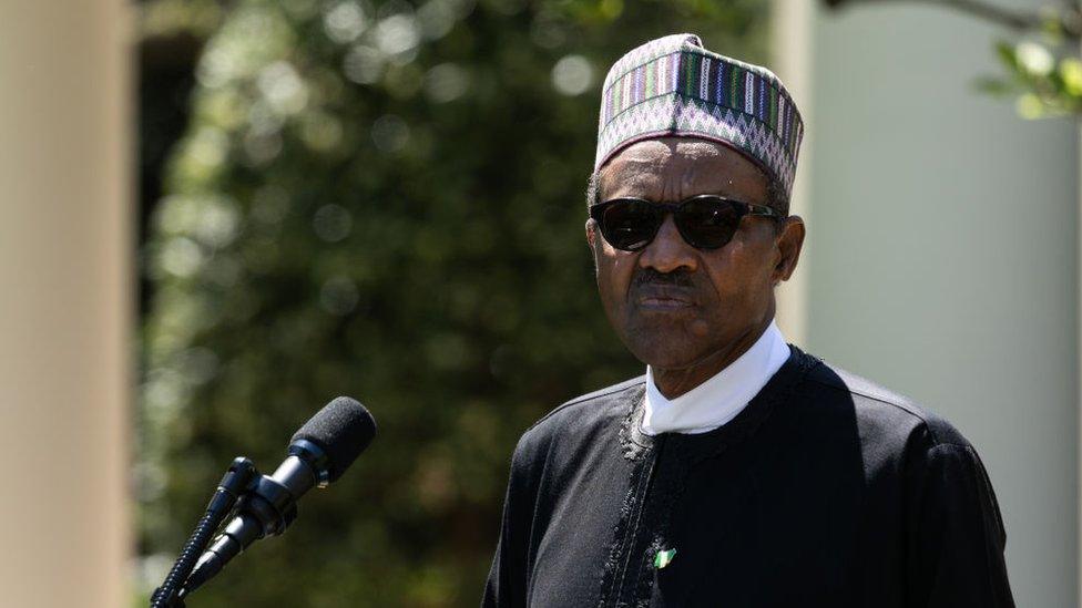 Nigeria's President Muhammadu Buhari pictured in 2018