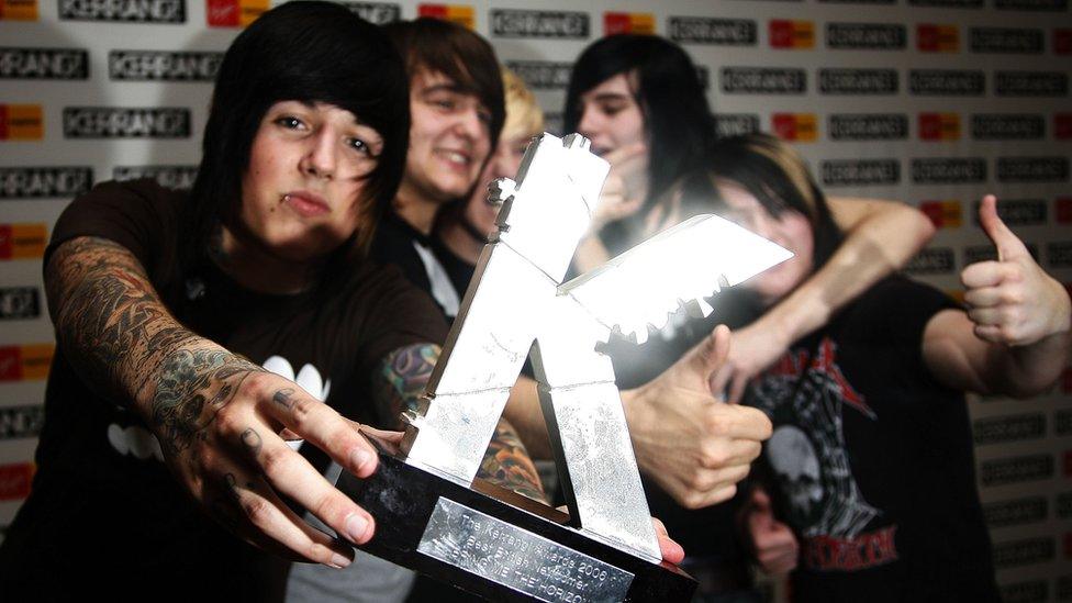 Bring Me The Horizon at the 2005 Kerrang Awards