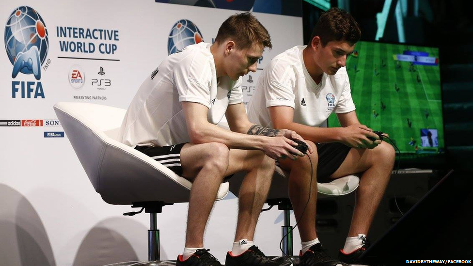 David competing at the FIFA Interactive World Cup