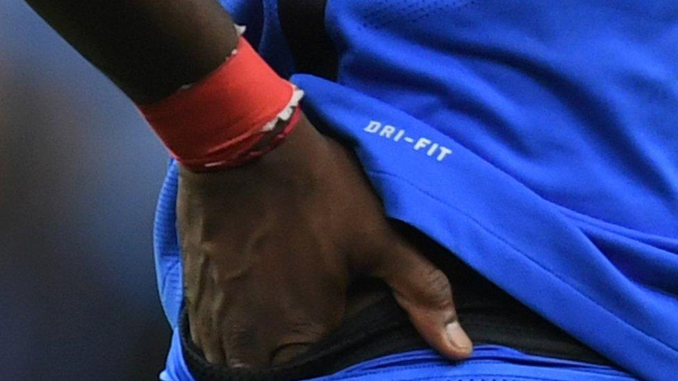 France's midfielder Paul Pogba dejected after France lost to Portugal in the Euro 2016 final (10 July)