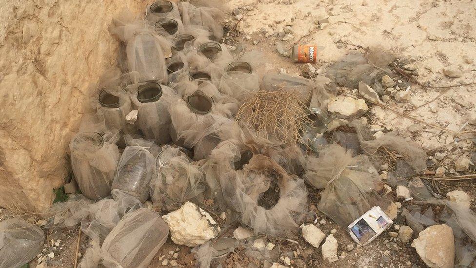 Mementos of the triumphal concerts staged after Palmyra was recaptured for the first time