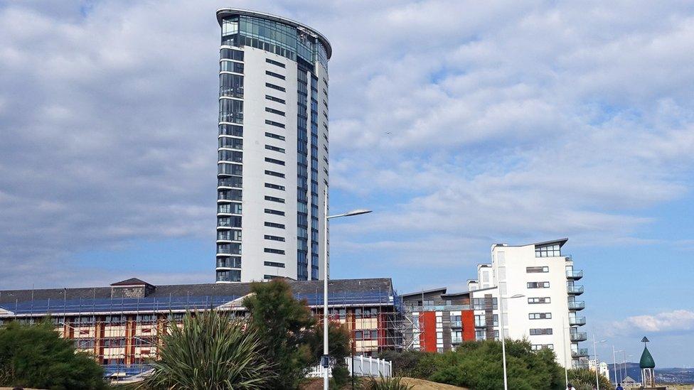 Meridian Quay in Swansea