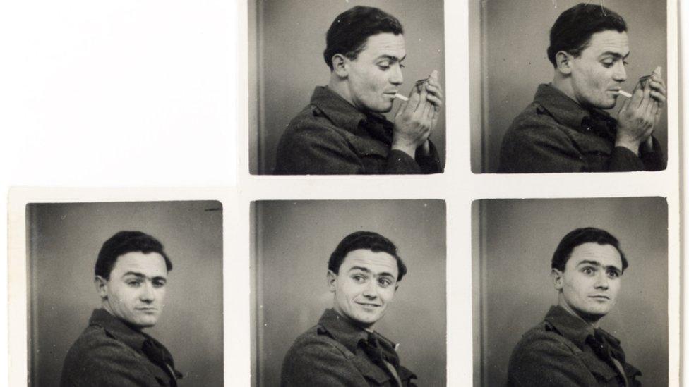 photos of Sir Harry Secombe as a young man in the Army