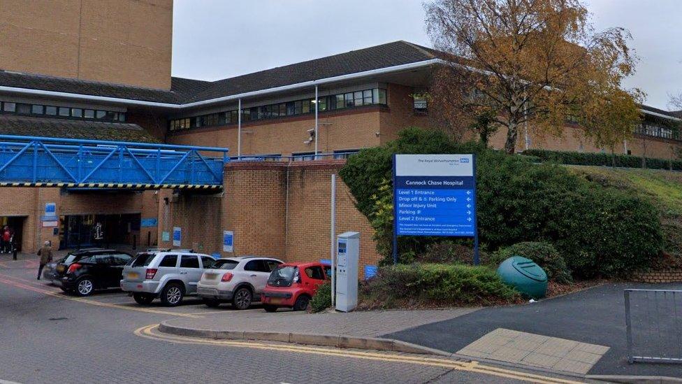 Entrance to Cannock Chase Hospital