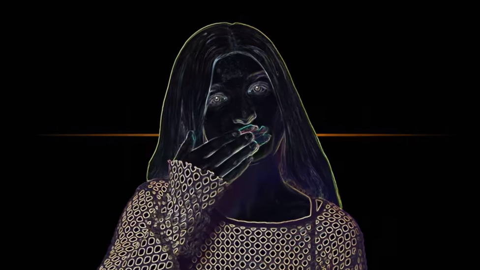 Screenshot from the music video