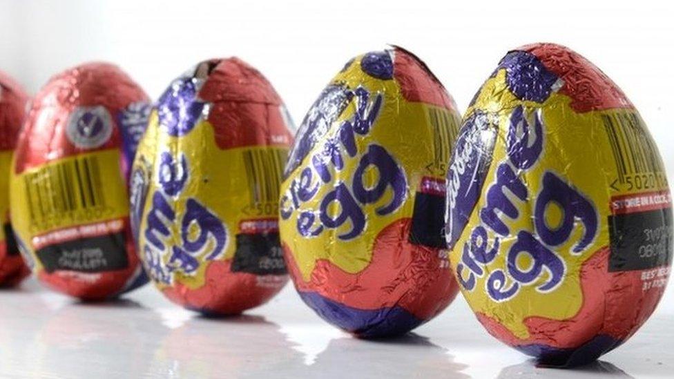 Creme eggs