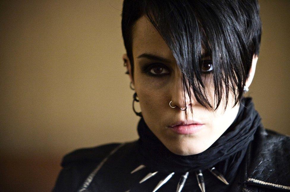 Noomi Rapace as Lisbeth in The Girl with the Dragon Tattoo