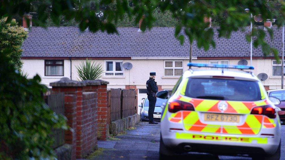 The area where Mr Mulligan's body was found remains cordoned off