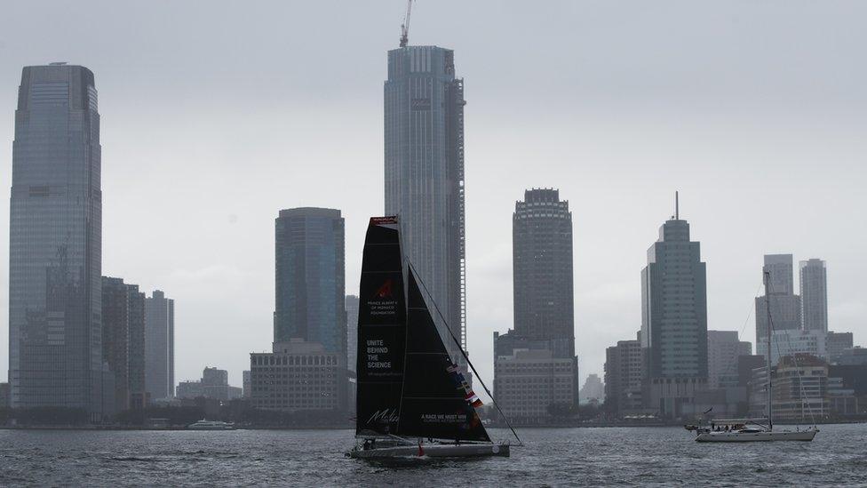 Greta's-boat-arrives-in-the-US.