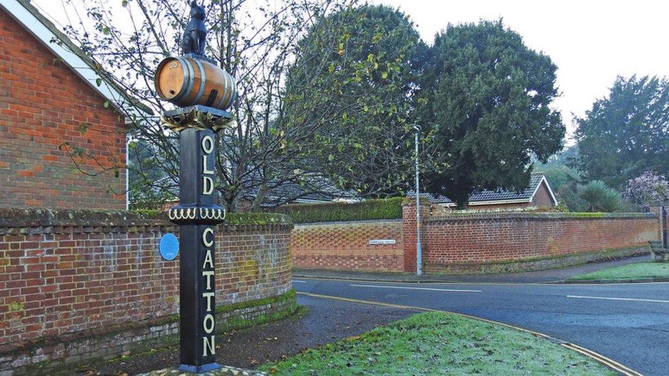 Old Catton village sign