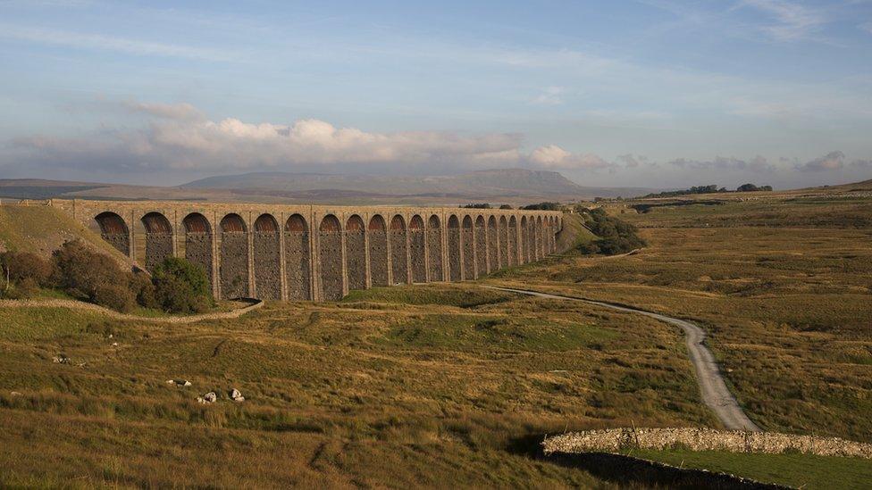 This is the Ribblehead Viaduct in the Ribble Valley