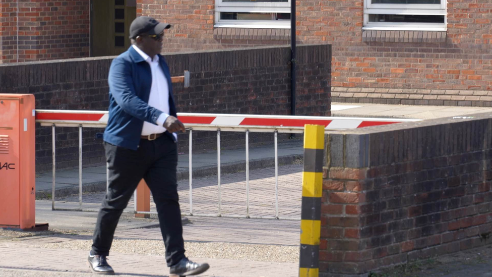 Dami Tobi Ayan arriving at Norwich Crown Court