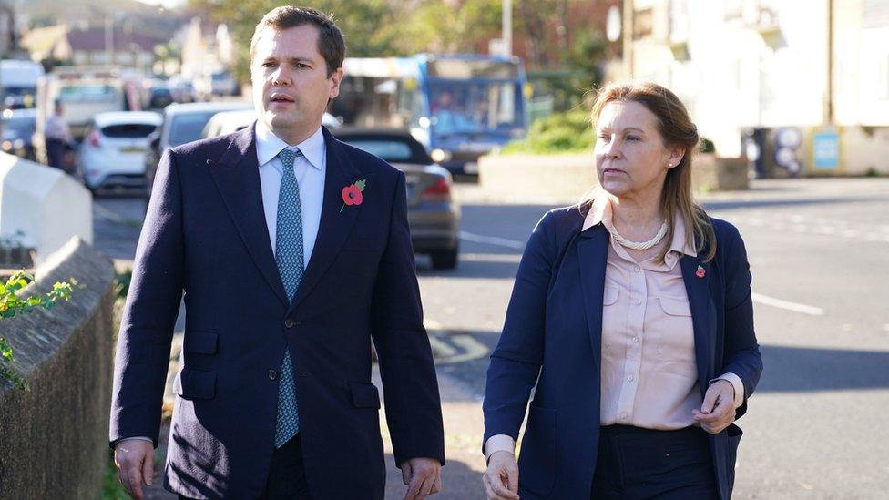 Natalie Elphicke with former immigration minister Robert Jenrick