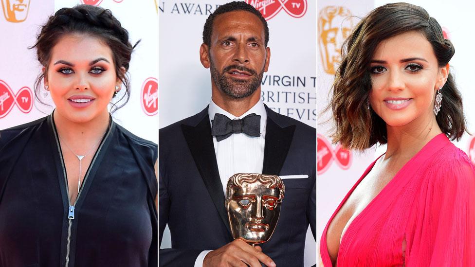 Scarlett Moffatt, Rio Ferdinand and Lucy Mecklenburgh