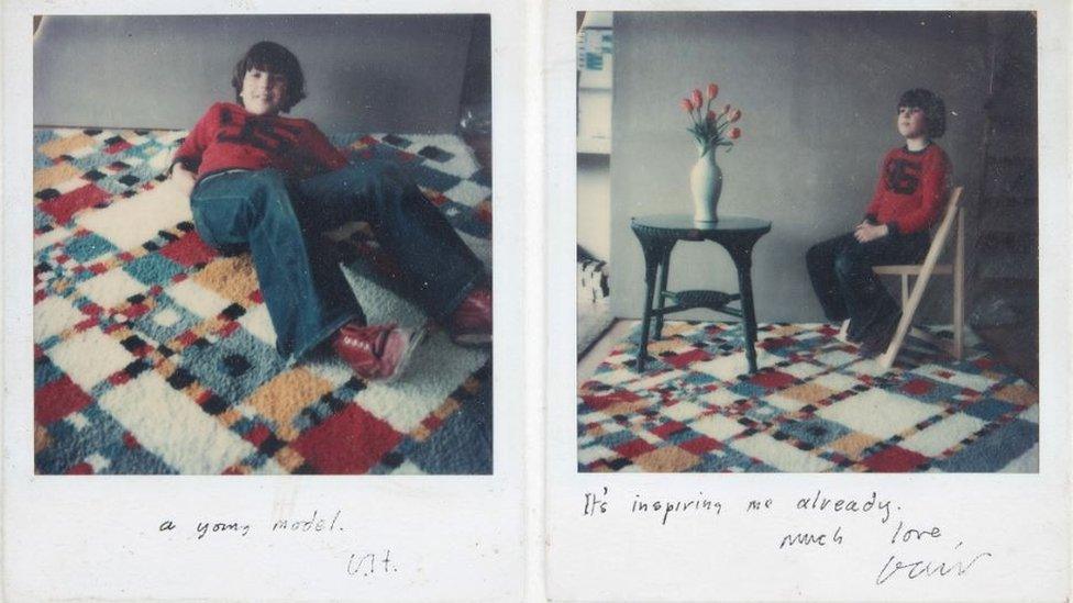 Byron Upton photographs by Hockney