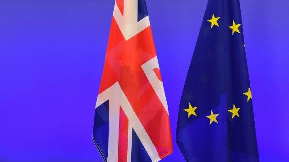 UK and EU flags