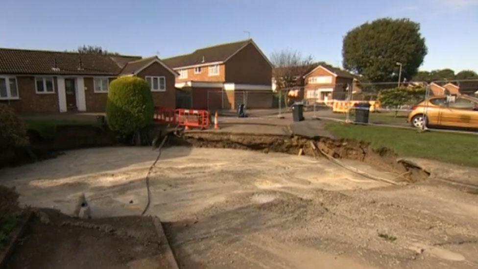 Fontmell Close sinkhole