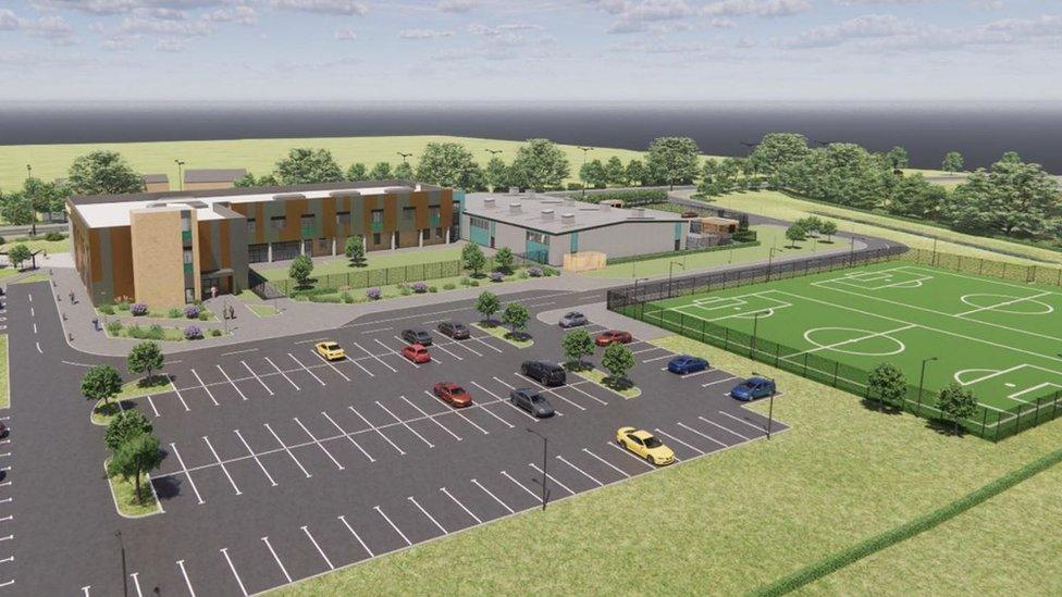 Artists impressions of proposals for Skegness TEC college