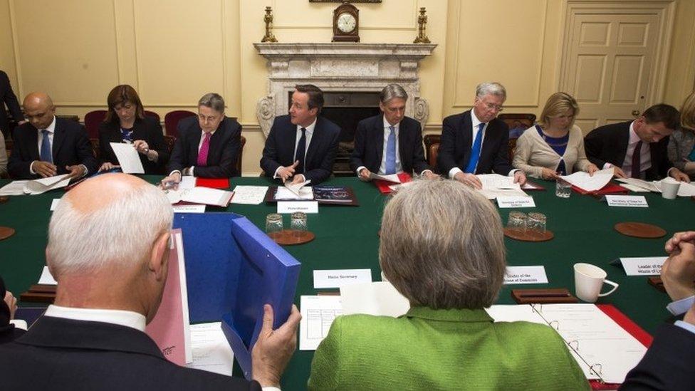 Cabinet meeting in May 2015