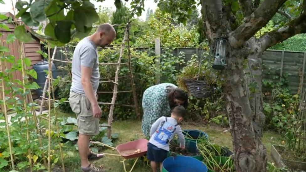 David Knowles and his family