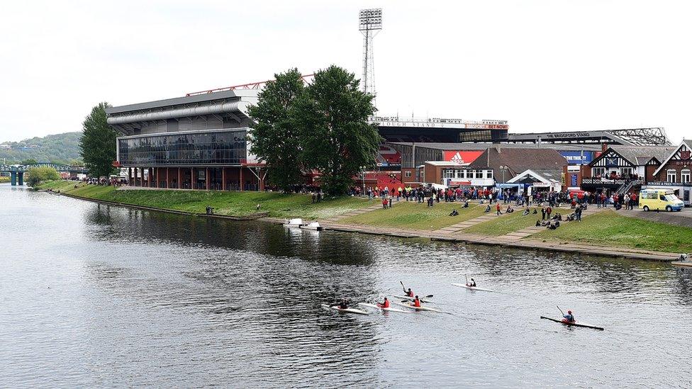 City Ground by the River Trent