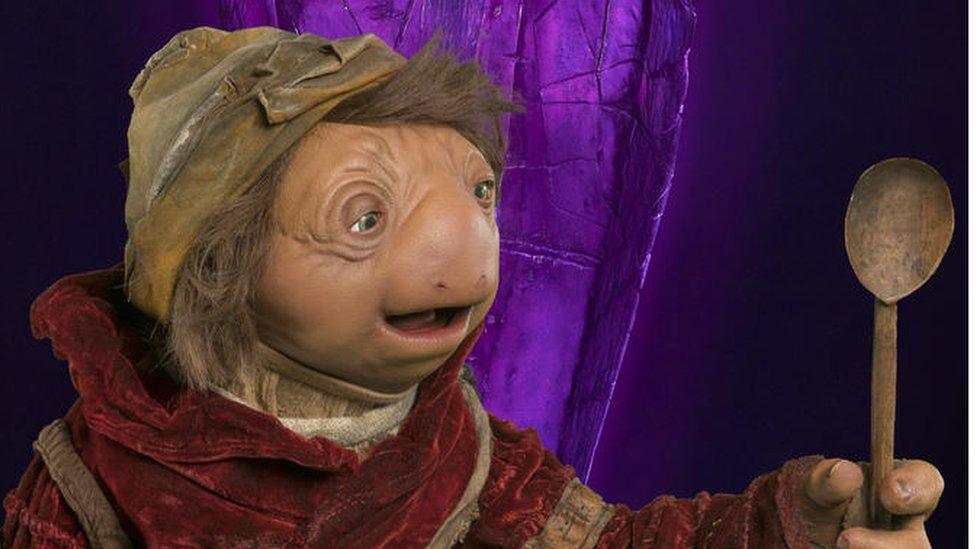 A humanoid character called Hup from the new Dark Crystal TV series